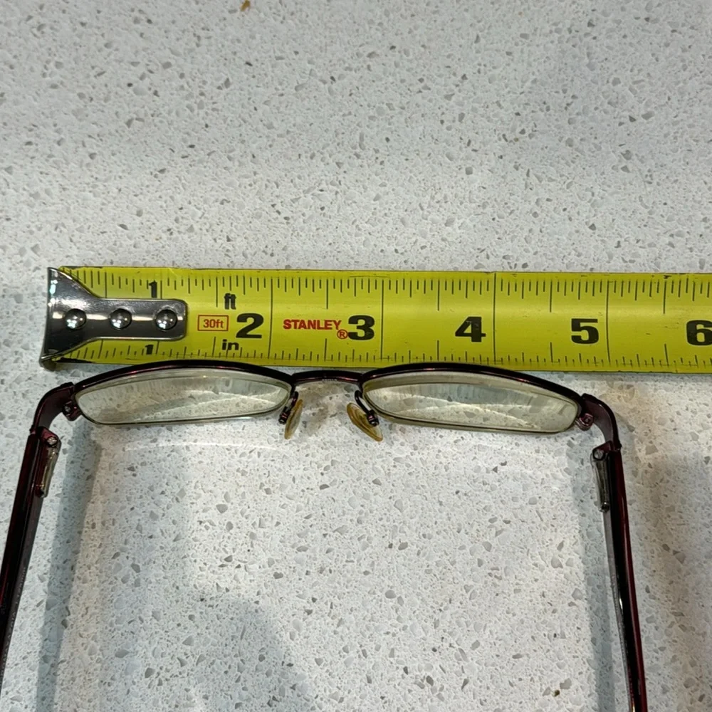 BCBGMAXAZRIA pennina wine maroon red L125mm glasses frames